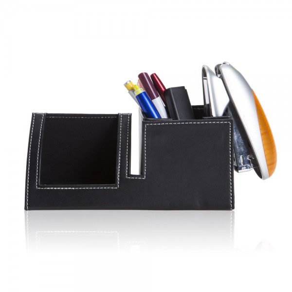 ⁦מעמד שולחני דמוי עור משולש⁩ – תמונה ⁦2⁩