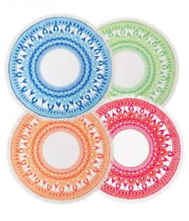 מנדלה - מגבת חוף עגולה ענקית