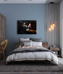 קנבס בגודל 40X60 מתנה ליום הולדת