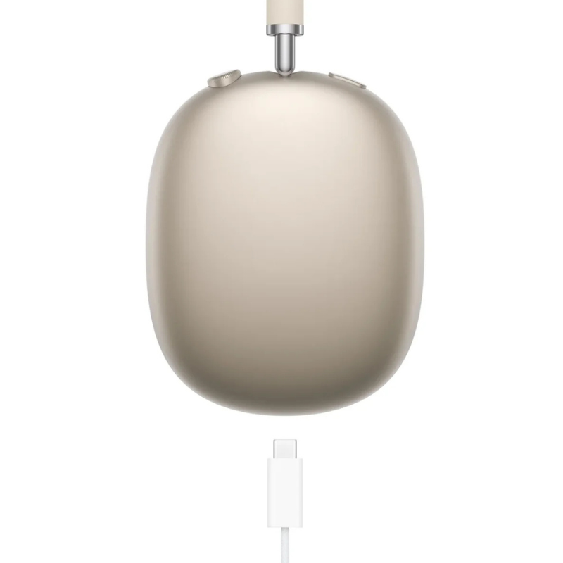 ⁦سماعات أبل إيربودز ماكس (USB-C) اللاسلكية فوق الأذن مع خاصية إلغاء الضوضاء النشطة⁩ - الصورة ⁦6⁩