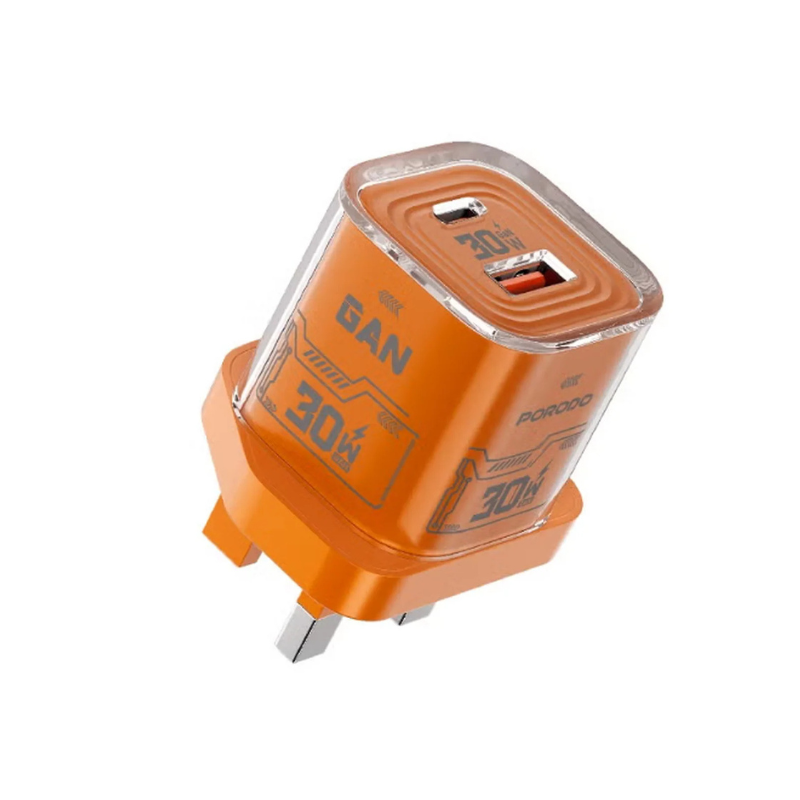 Porodo TEZCLARTÉ Dual-Port GaN Wall Charger 30W - Image 2