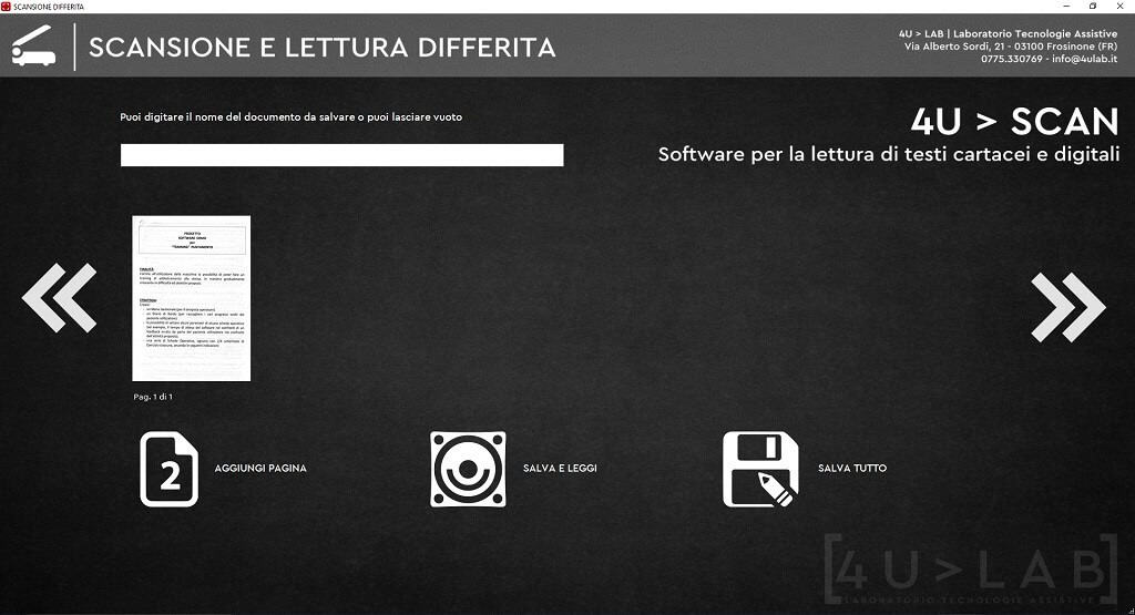 schermata 4USCAN