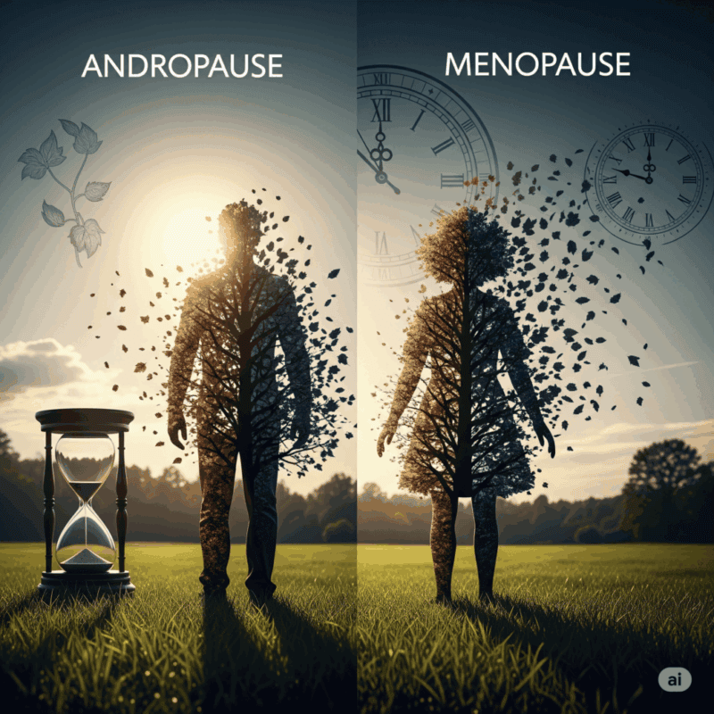 Symbolbild für Andropause und Menopause