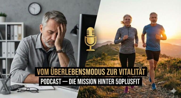 Stress im Büro, Podcast über Vitalität und Lebensfreude für 50plus.