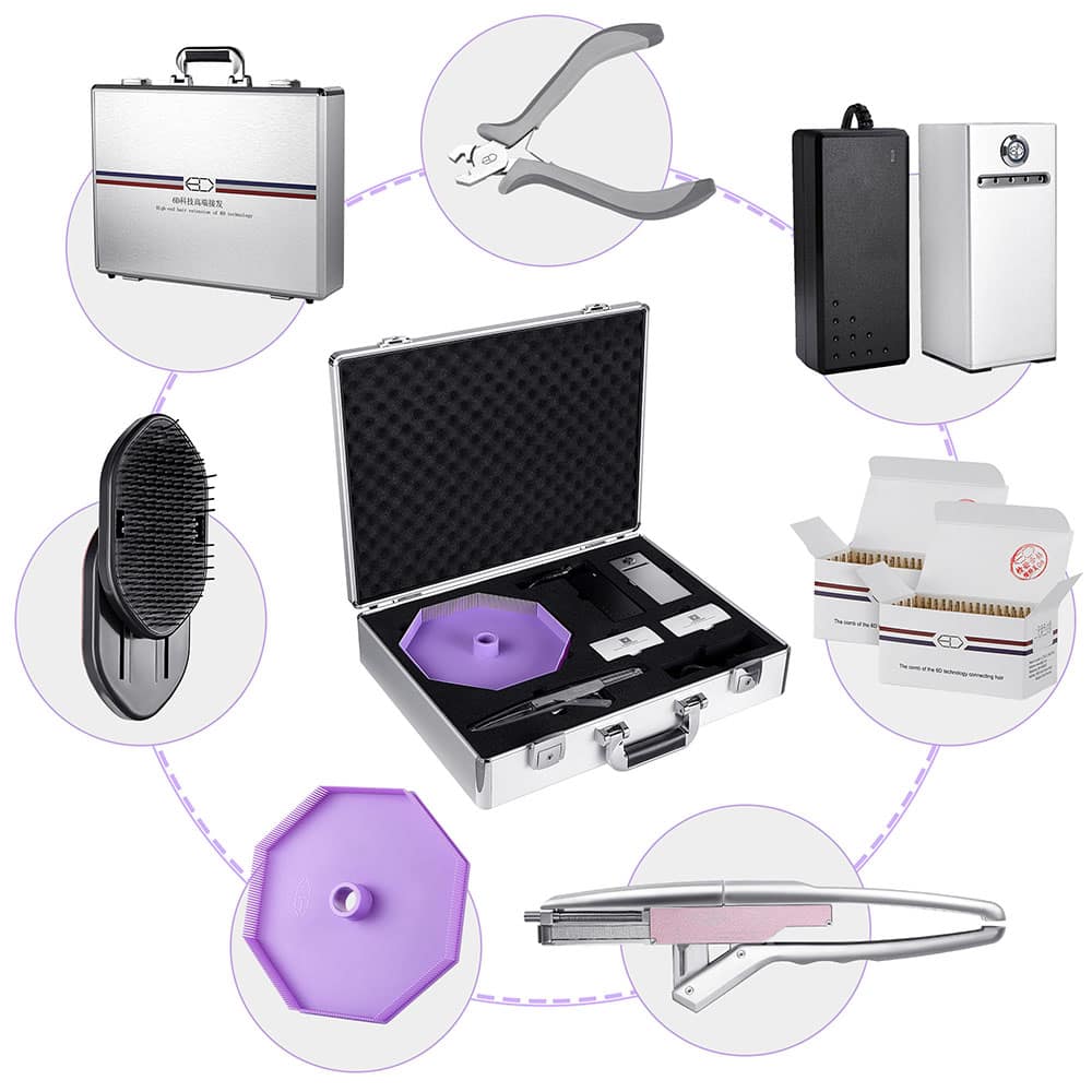 6D Hair extensions machines suitcase, 2nd generation picture 001