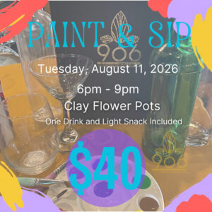 Paint & Sip - August 2026