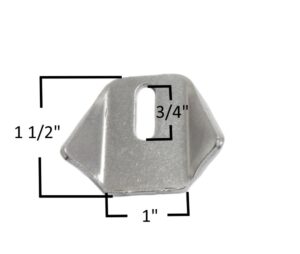 AA-028-E   Trick Tab, 1/8" Steel, 1/4" X 3/4" Slot