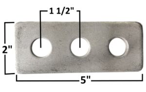 AA-183-A Pan Hard Bar Mount Plate - gussets