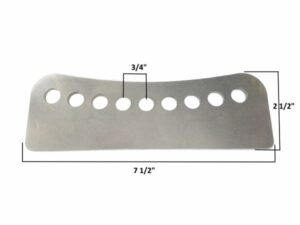 AA-035-C2   Trailing Arm Brackets, 3/16" Steel, (9) 1/2" Holes, PAIR
