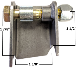 Angled Coil Over Mount, Left Side