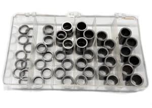 Precision machined metal sleeves for industrial machinery applications.