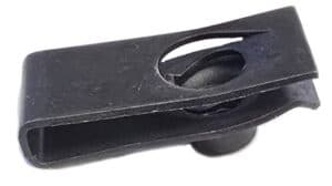 High-quality black rubber cable clamp for secure cable management and industrial applications.