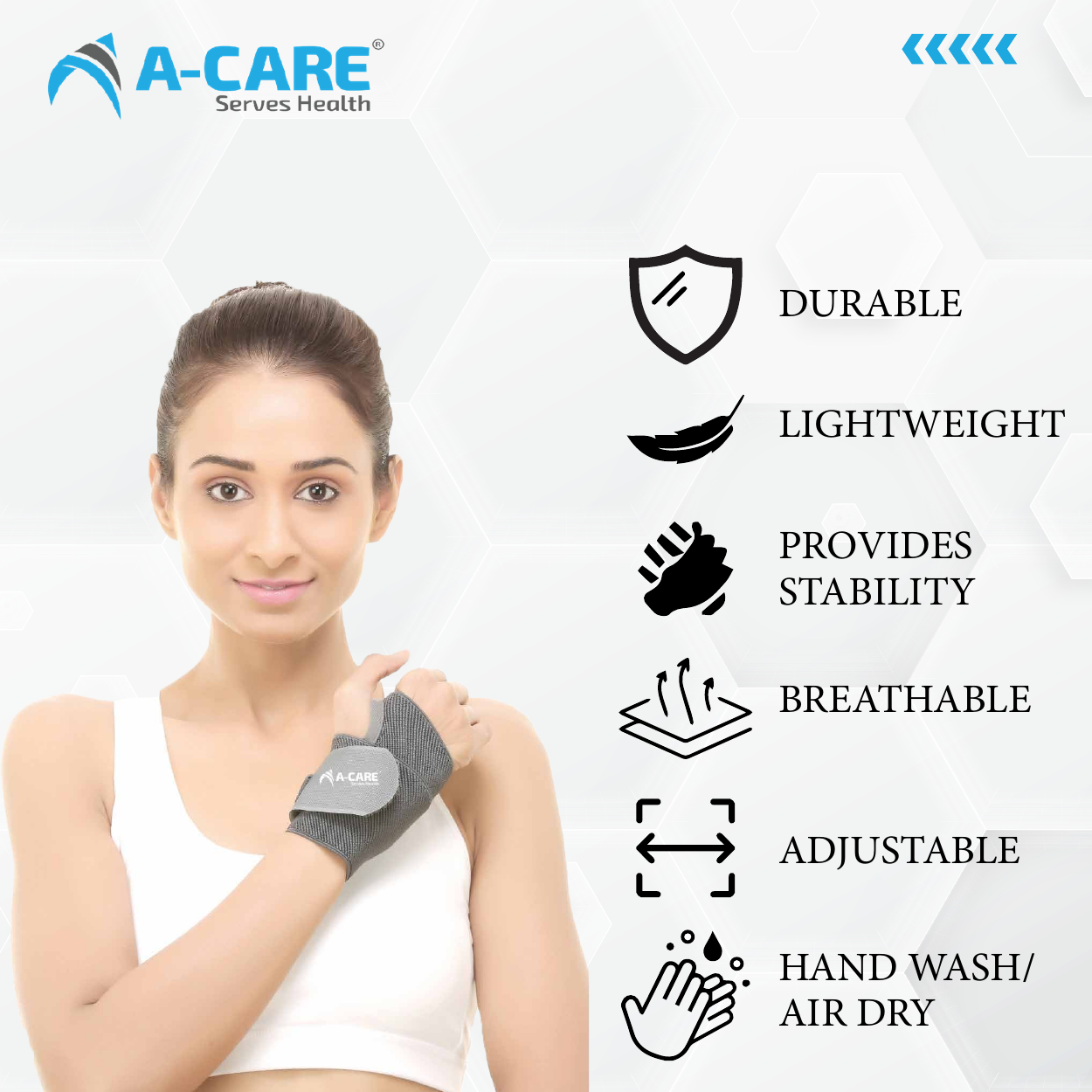 Wrist Brace With Thumb Support (NEOPRENE) - Image 3