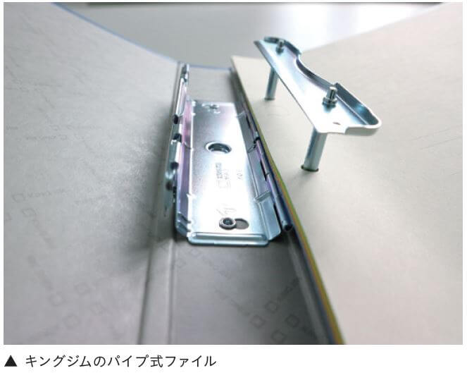 キングジムのパイプ式ファイル