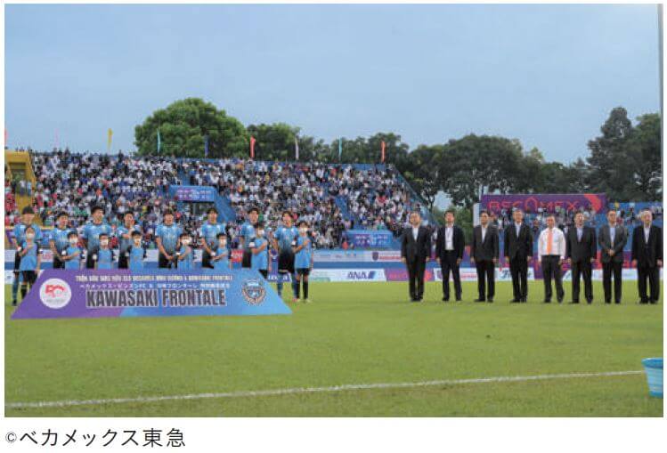 川崎フロンターレとの親善試合