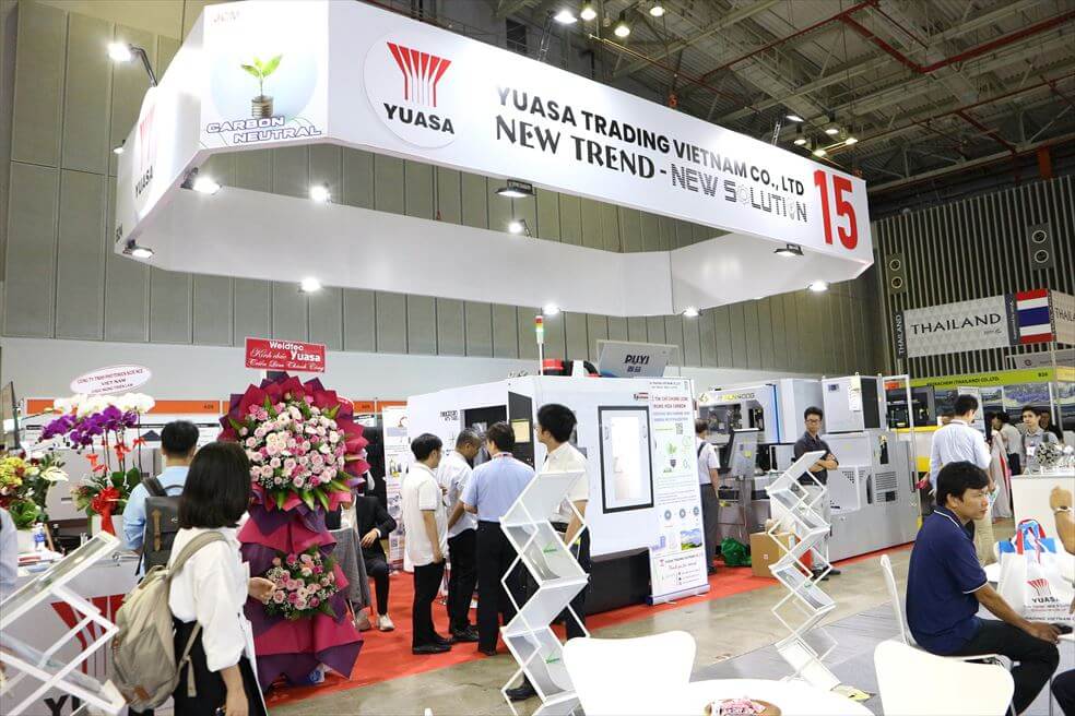 YUASA TRADING VIETNAMの出展ブースの様子