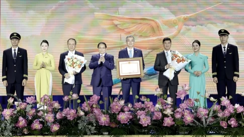 ベトナム航空創立30周年式典の様子