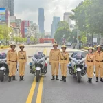 ホーチミン市交通警察の警察官