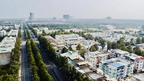 ホーチミン市ビンズン街区の中心部