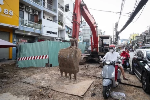 労働災害のあったメトロ2号線の施工現場