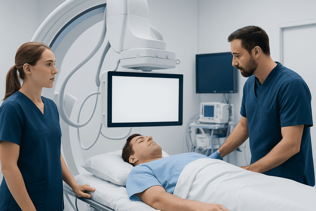 What Happens in the Emergency Room First — neurointerventional radiology for acute stroke