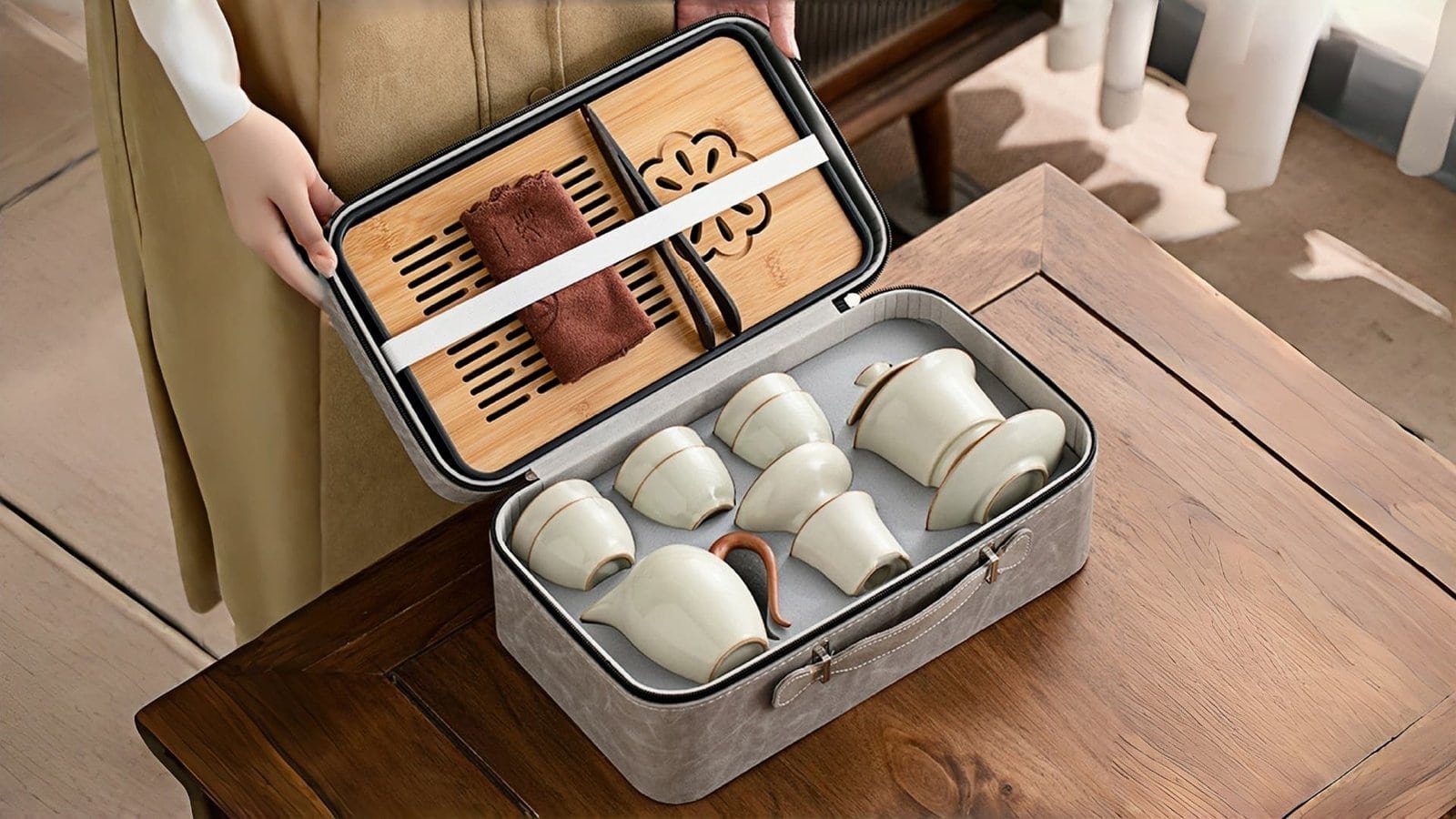 φορητό σετ τσαγιού