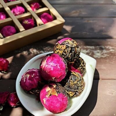 Yunnan rose pearl tea