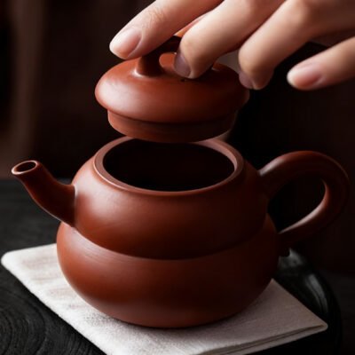purple clay teapot