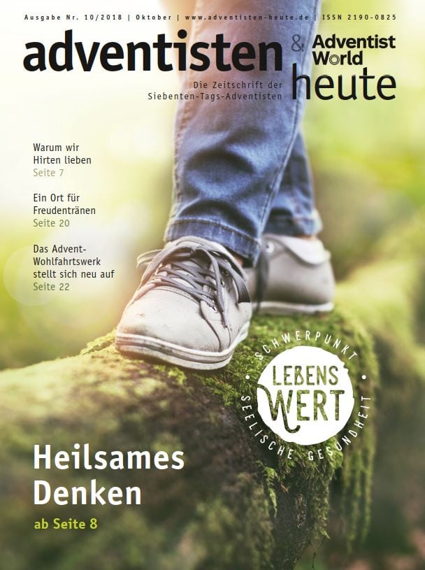 Schwerpunkt LebensWert – Zeitschrift für seelische Gesundheit, Heilsames Denken, Inspiration, Achtsamkeit, Spiritualität, Broschüren, nachhaltige Lebensweise, Advent-Verlag, 2018.