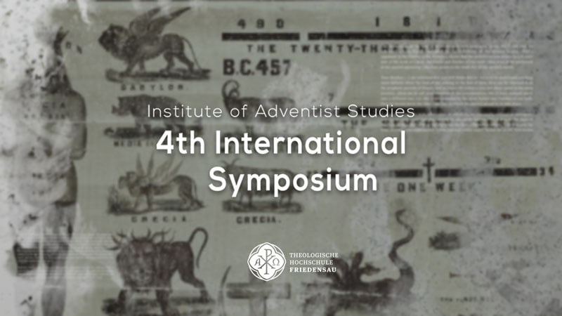 Hochschul-Flagge der Theologischen Hochschule Friedensau beim 4. Internationalen Symposium der Adventismus-Forschung.