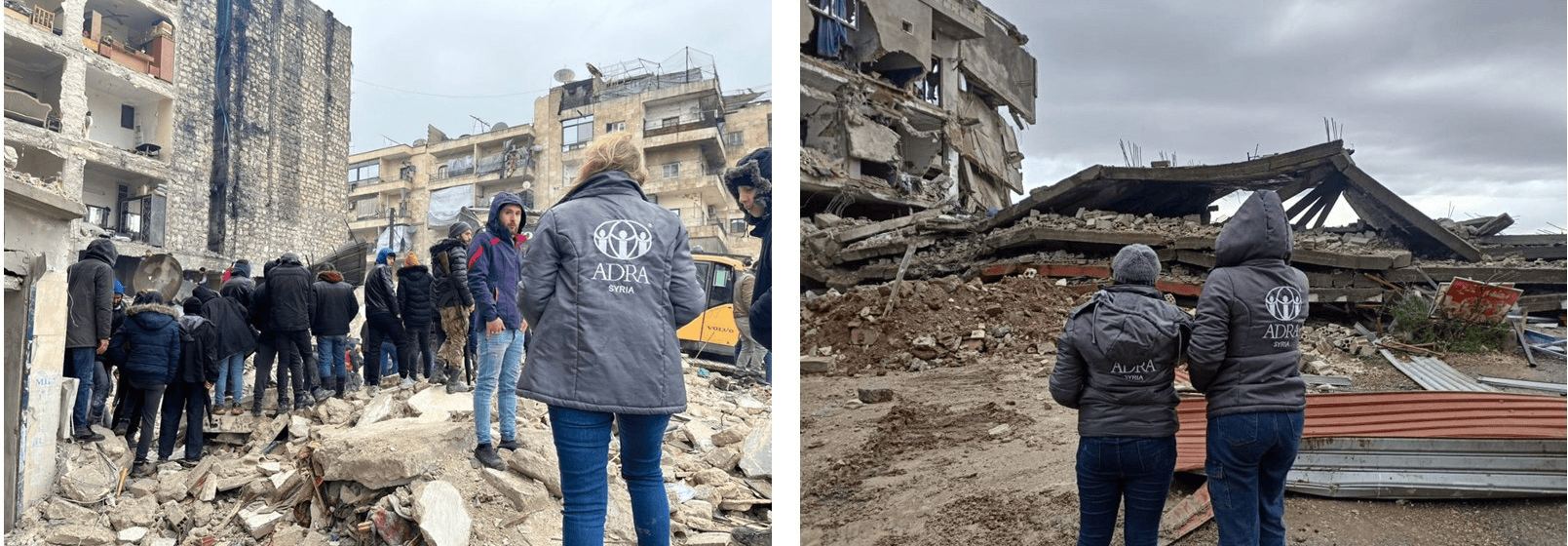 Aufbauhilfe nach Zerstörung in Syrien, ADRA Unterstützung, humanitäre Hilfe, Katastrophenhilfe, Syrien, Wiederaufbau, Notfallhilfe, Krisenmanagement, Hilfsorganisation.