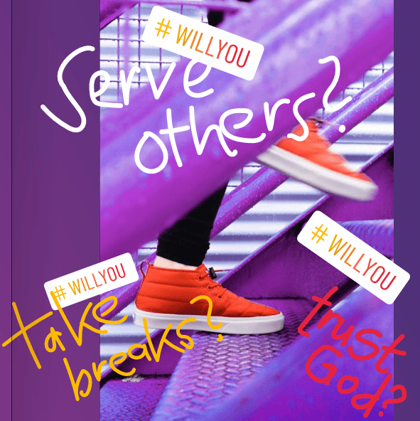 Schuhe auf einer Treppe, energetisches Bild mit motivierenden Sprüchen und Hashtags, ideal für jugendliche Zielgruppen und inspirierende Inhalte.