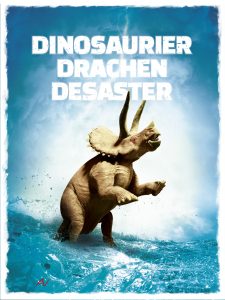 Dinosaurier Buchcover mit Dinosaurier vor Wasser, Thematik: Dinosaurier, Drachen, Abenteuer, Kinderbuch, bei Advent-Verlag.