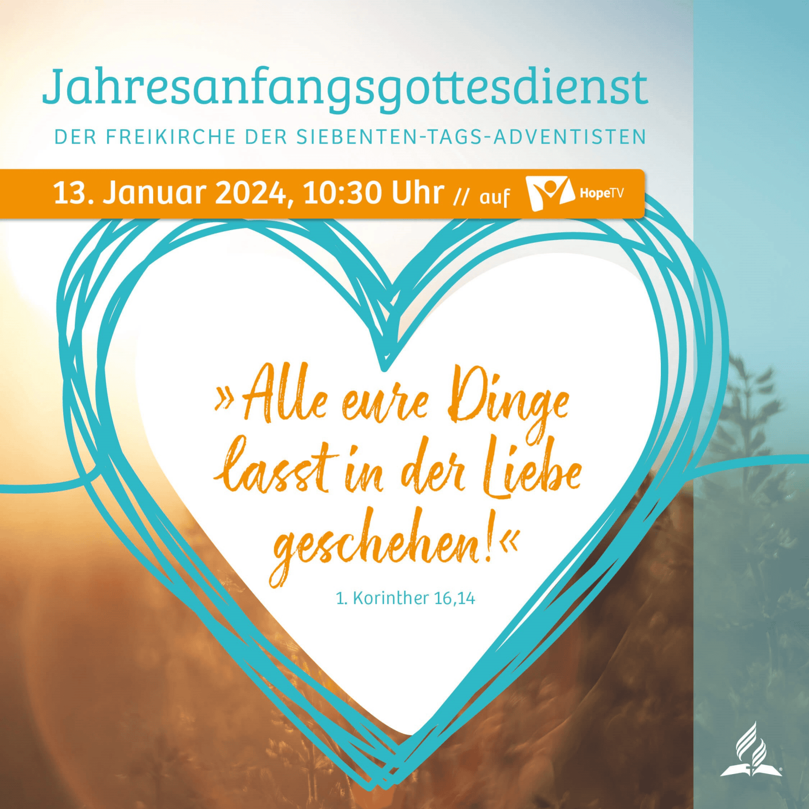 Gebetsvideo Advent-Verlag, Jahresbeginn-Gottesdienst, advent-verlag.de, Advent-Verlag, christliche Media, Gebetszeit, christliche Klappkarte, kirchliche Bibel.