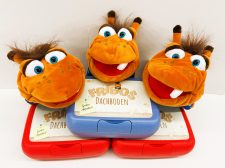 Hochwertige Taschenlampe mit freundlichem Drachendesign, perfekt für Kinder und Campingabenteuer.