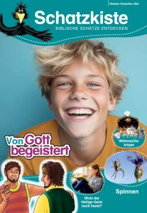 Biblische Schatzkästchen für Kinder, mit spannenden Geschichten und Bastelideen für die Adventszeit, perfekt für Familien und den Religionsunterricht.