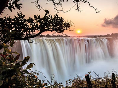 Waterfall in Victoria falls