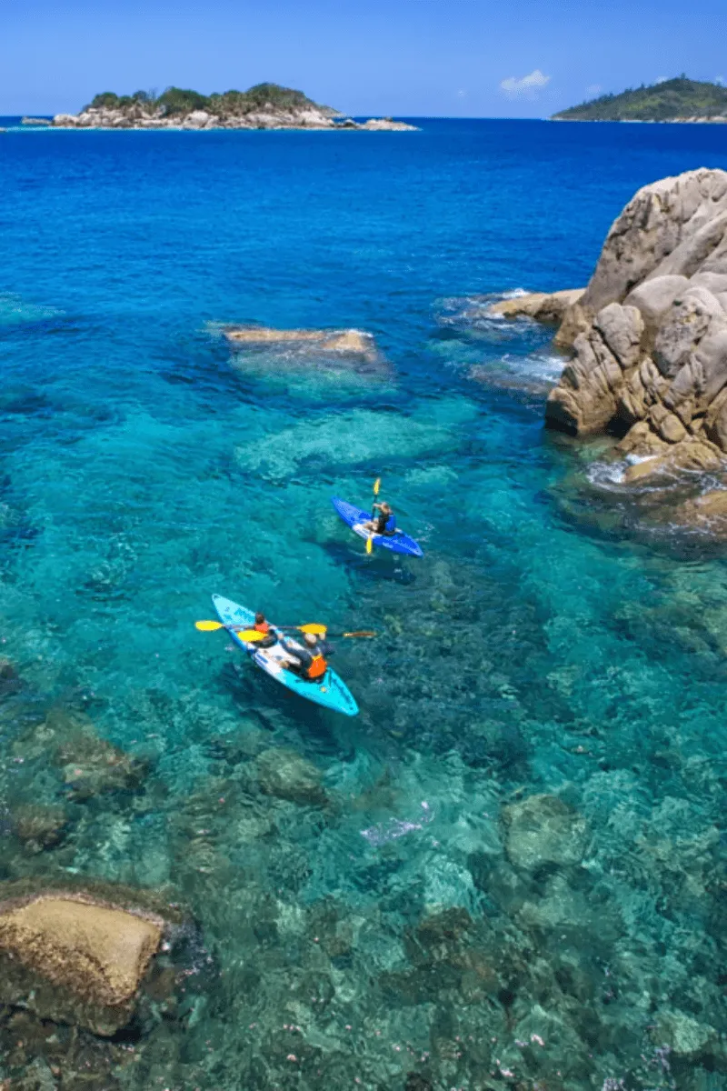Kayaking Six Senses Seychelles