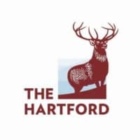 The logo of The Hartford Financial Group showing an elk with a rack of horns