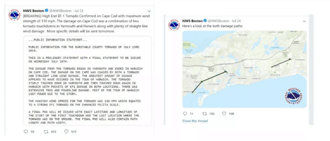 Insurance coverage regarding Cape Cod Tornado