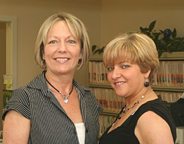 photo of Madeleine Brooks and Rosemary Mirabal who are joining the Michaud Agency