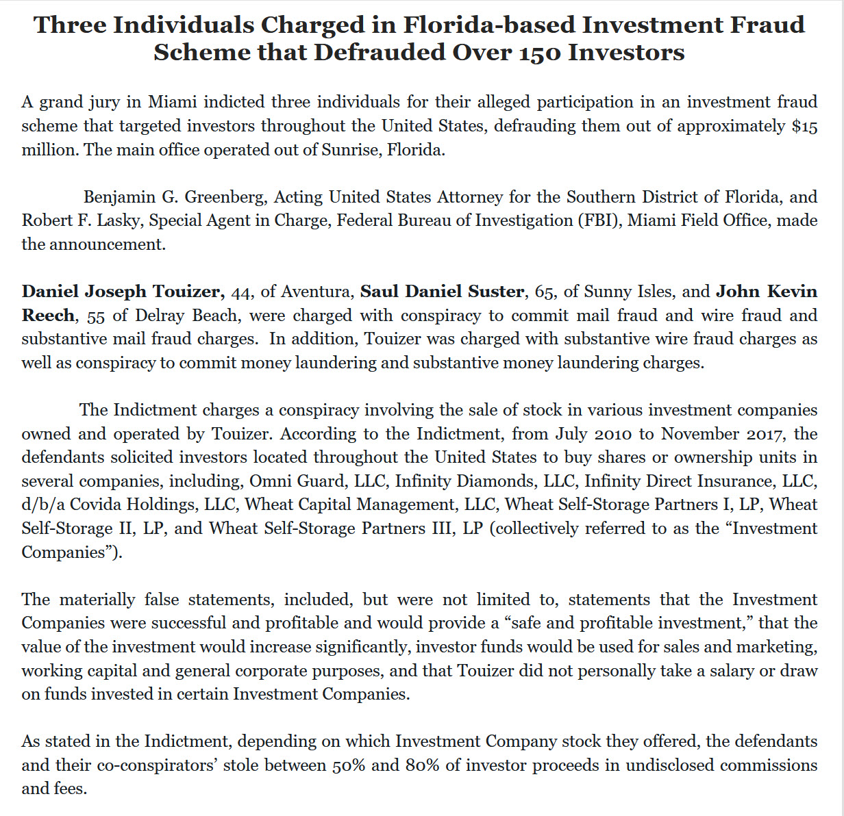 Article on Florida Insurance Agent