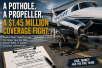 Martha’s Vineyard aircraft propeller strike and CGL coverage dispute under Massachusetts law