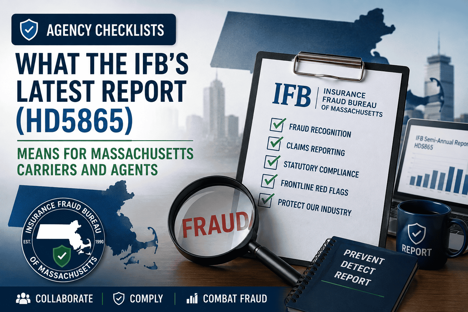 The Massachusetts Insurance Fraud Bureau released its latest report on insurance fraud investigations and enforcement.
