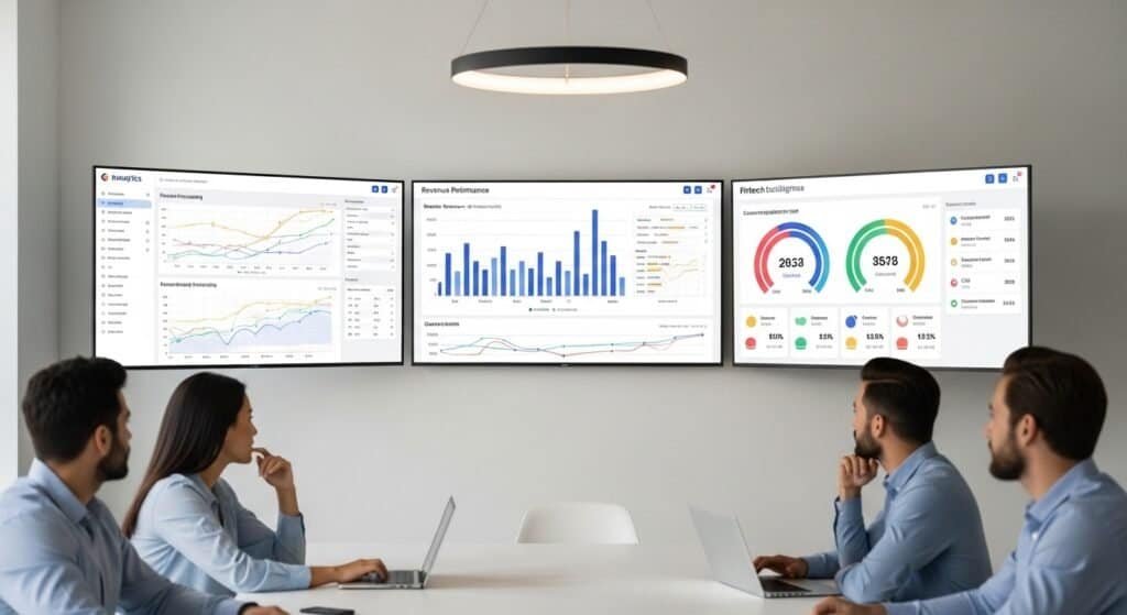 Agency-level sales analytics dashboard tracking revenue performance