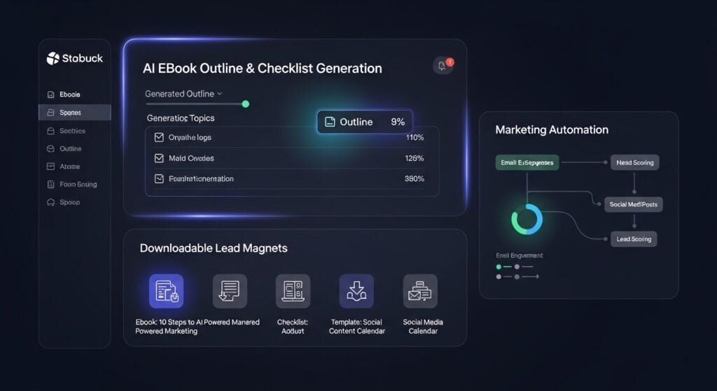 AI ebook and checklist generator tools used for lead magnet creation