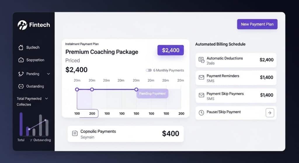 ai payment automation tools for coaches managing installment payment plans