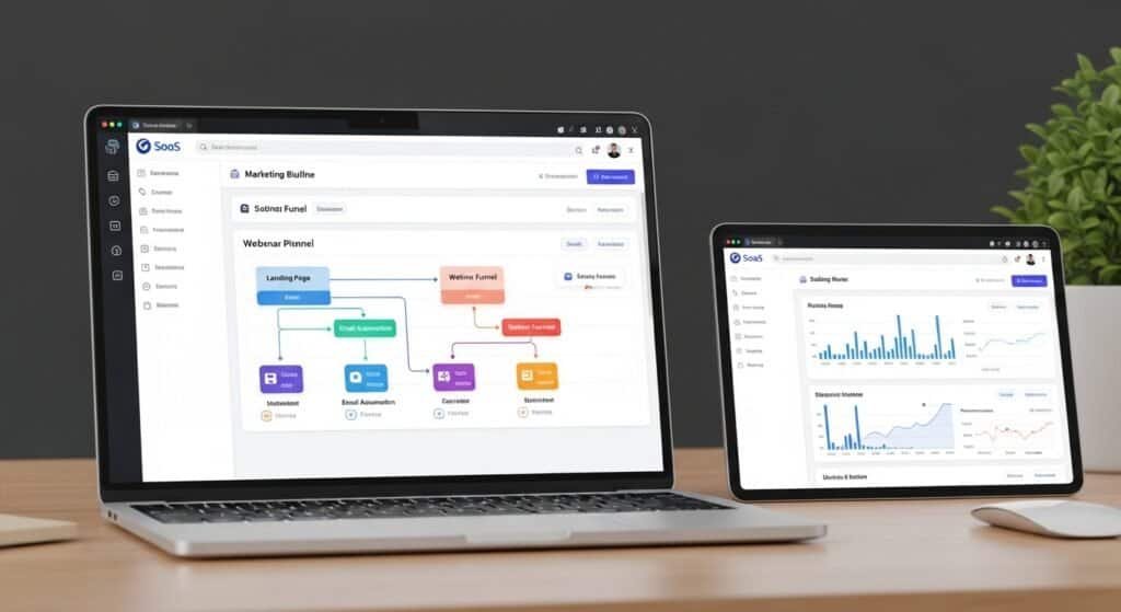 Kajabi funnel builder pipeline for coaching webinar funnel and lead generation