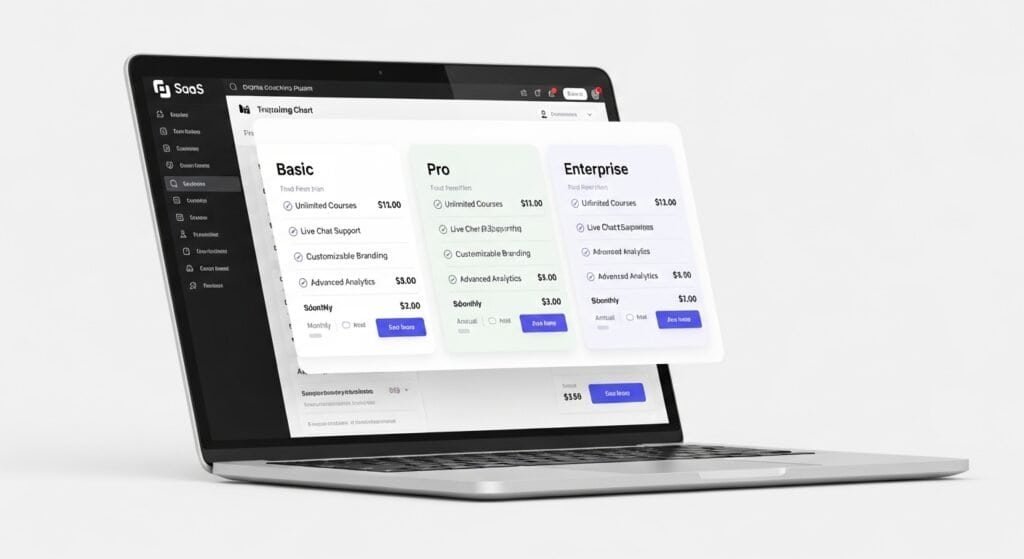 Kajabi pricing plans comparison showing basic growth and pro subscription tiers