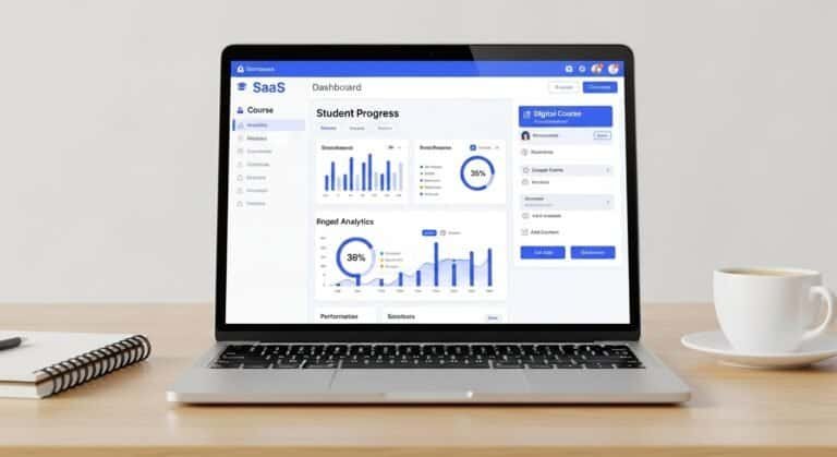 Teachable review for course creators showing online course platform dashboard with course hosting and student management